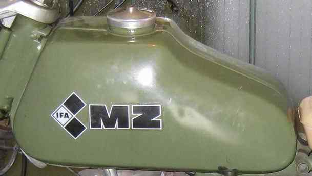 IFA MZ brand on the gastank